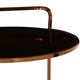 image 5 of Interiors by Premier Elegant 2 Tier Gold Finish Drinks Trolley, Functional Bar Trolley, Easy Mobility Drinks Trolley