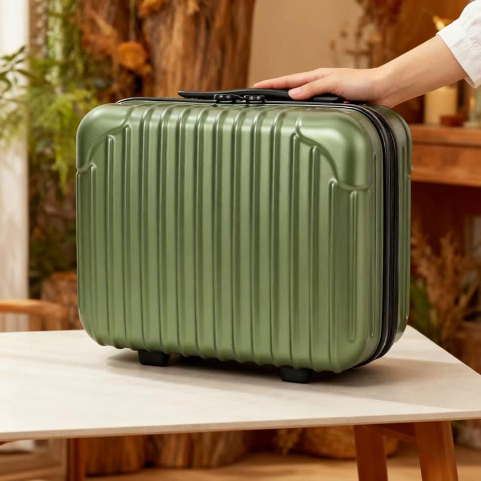 image 1 of Travel Makeup Vanity Case Lightweight Strap-on Toiletries Organiser