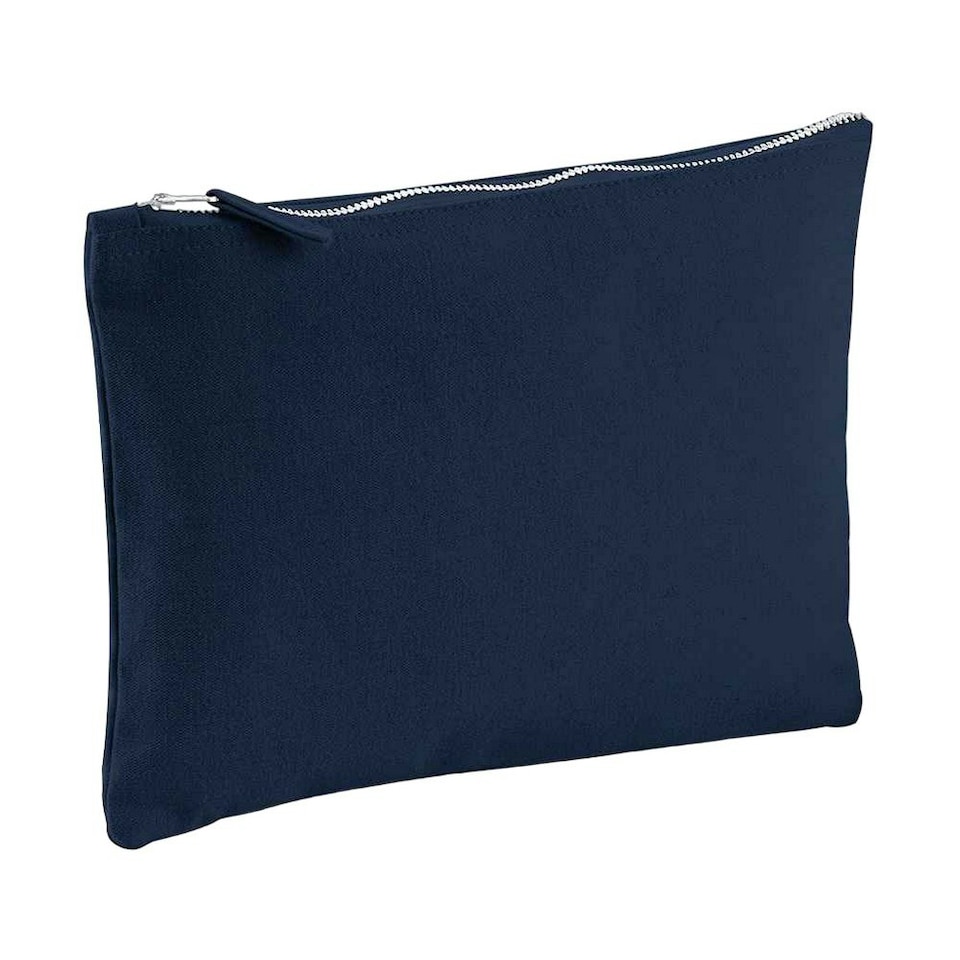 image 1 of Westford Mill Canvas Accessory Bag - Navy - 28cm x 20cm Blue
