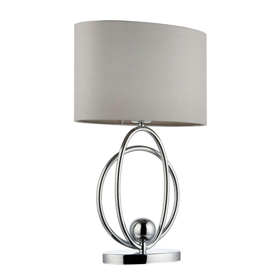 image 1 of Loop Polished Chrome Touch Table Lamp
