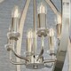image 5 of Ritz 6 Light Ceiling Pendant Bright Nickel & Clear Faceted Acrylic, E14