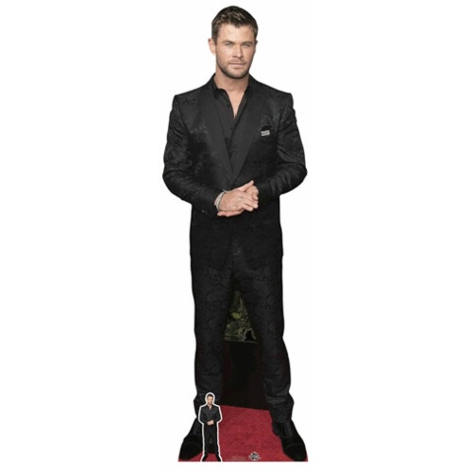 Chris Hemsworth Black Shirt Lifesize Cardboard Cutout 190cm