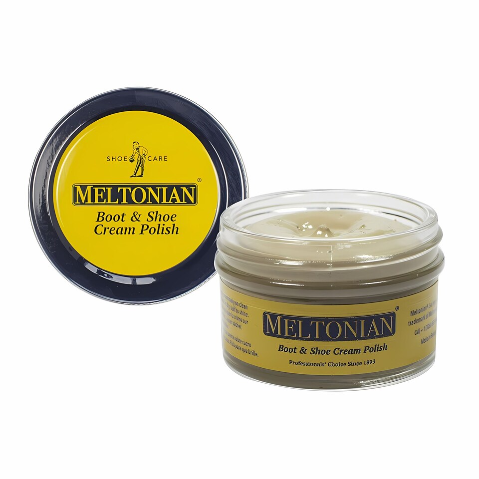 image 1 of Meltonian Boot and Shoe Cream Polish - Conditioning and Colour Restoration 50ml | Cream | Bone