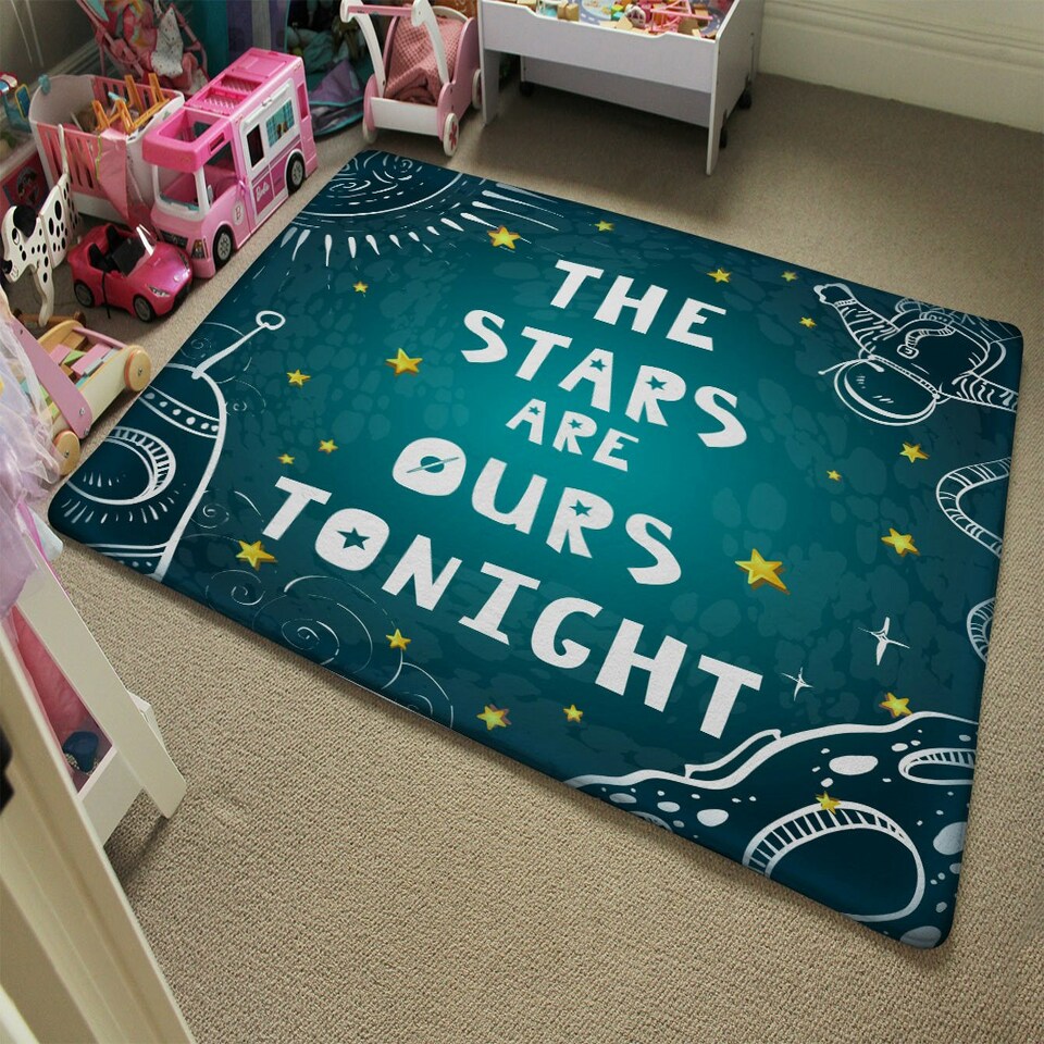 image 1 of The Stars are Ours Tonight (Rug) Blue | Medium: 80x150cm
