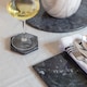 image 6 of Argon Tableware Hexagonal Marble Coasters - 10cm - Black - Pack of 6