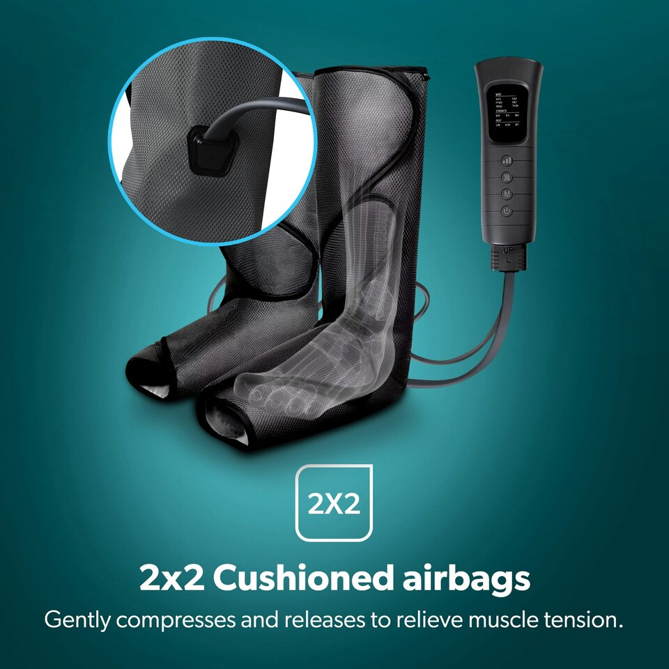image 1 of GEEPAS Leg Massager with Air Compression,  Black