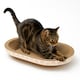 image 1 of Cat Scratcher Bed & Kitten Lounger - Durable Corrugated Cardboard Scratch Pad for Pets - For Furniture Protection & Healthy Claws