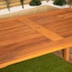 image 4 of Grasmere Outdoor 6 Person Rectangular Wooden Garden Patio Table