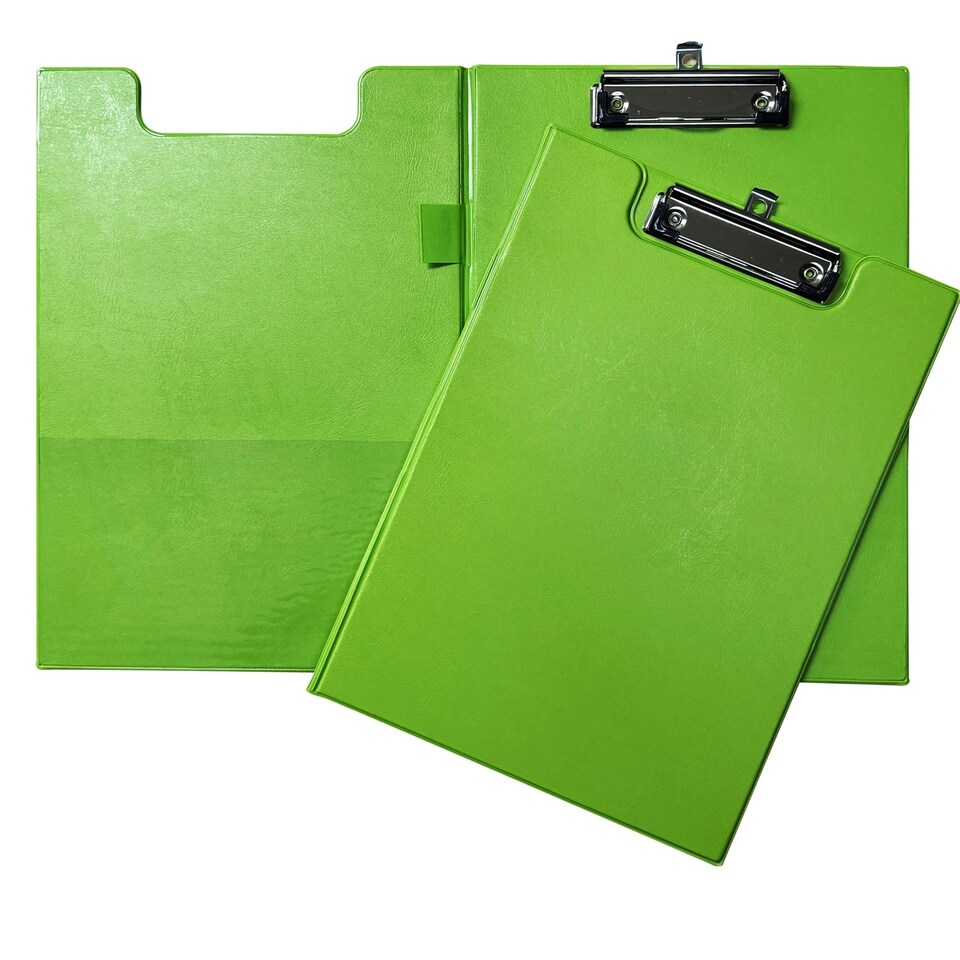 image 1 of Pack of 48 Janrax A4 Neon Green Foldover Clipboards