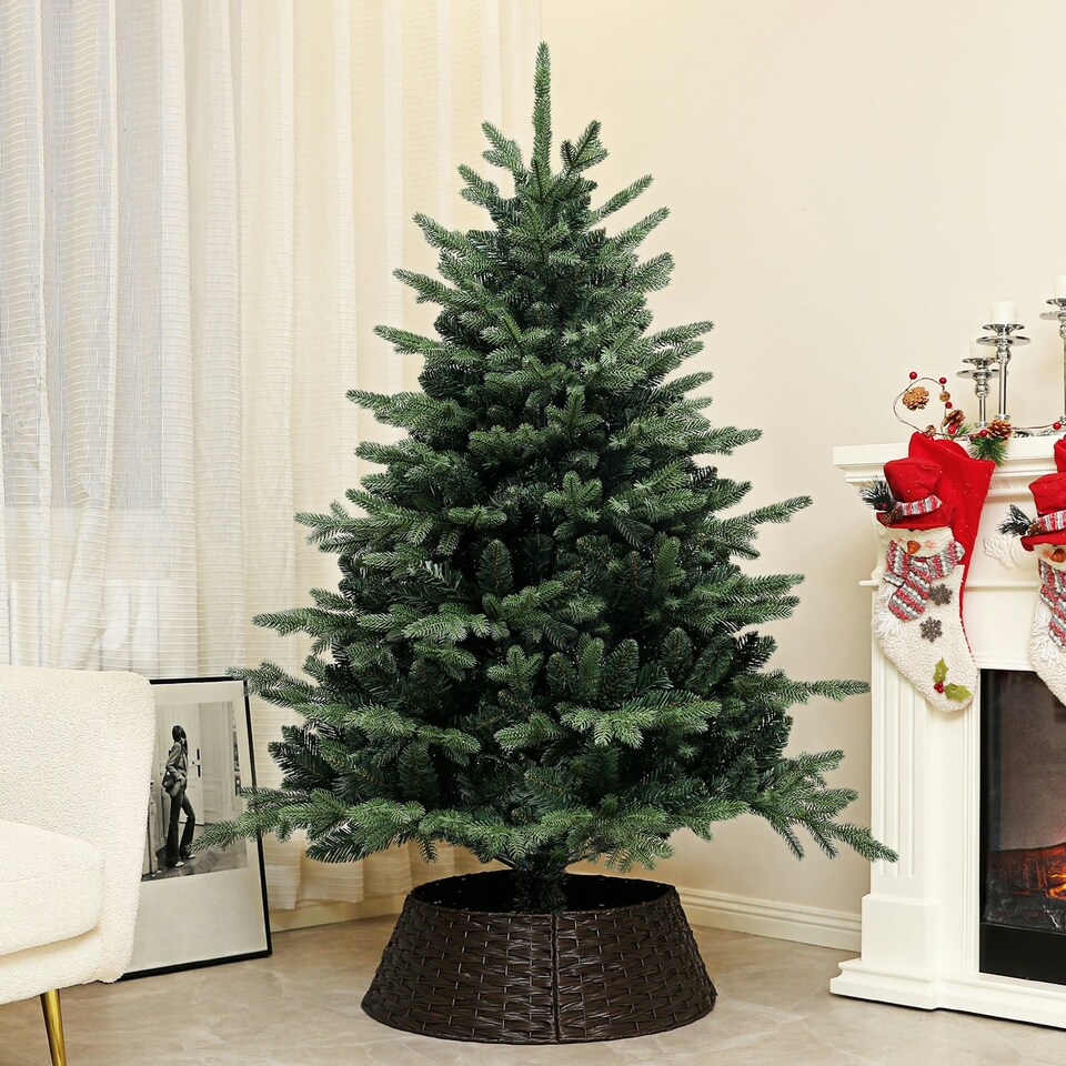 image 1 of HOMCOM 5ft Artificial Spurce Christmas Tree with 1121 Branches