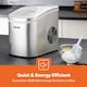 image 4 of GEEPAS Countertop Ice cube Maker - 2.2L Tank, Silver