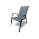 image 2 of Grey Stacking Garden Dining Chairs - 6 Chairs