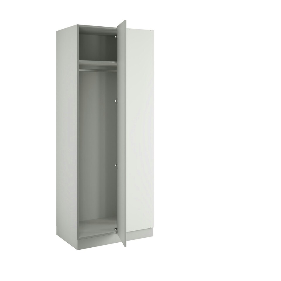 image 1 of Shaker Light Grey Blind Corner Wardrobe Grey