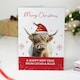 image 6 of Personalised Highland Cow Pack of 10 Christmas Cards