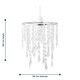 image 6 of First Choice Lighting Set of 2 Chrome & Clear Jewels Light Shades Clear | Chrome