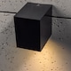 image 8 of CGC Lighting Eileen Black Outdoor Rectangle Wall Spotlight GU10 | Black | Black