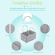image 4 of Alivio Foldable Baby Storage Organizer Caddy Bag (Grey) | Grey | 1