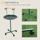 image 6 of PawHut Bird Perch Stand, T-Stand Bird Training with Perch, Green