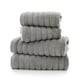 image 1 of Ribbleton 100% Cotton Zerotwist Ribbed Towels – Hand, Bath & Sheet Sizes – Ultra Soft Grey | Dove Grey | Bath sheet