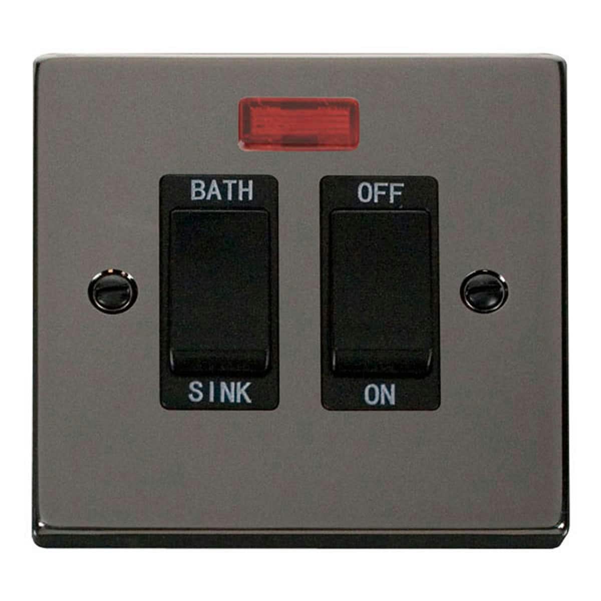 SE HOME Black Nickel 20A DP Sink bath Switch Black Black Nickel