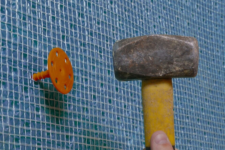 image 1 of Drybase Plaster Plugs Orange with Seals (x 150) - Specialised Fixings for Securing Plaster Mesh Membranes to Damp Walls. | Clear | Clear