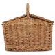 image 4 of 2 Person Butterfly Lidded Fitted Wicker Picnic Basket