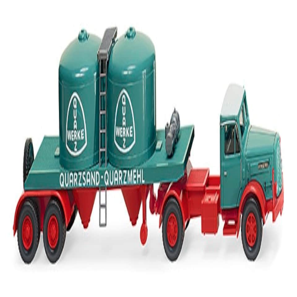 Wiking Henschel Chemicals Semitrailer 'Quarzwerke' 1955-61