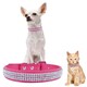 image 1 of Trimming Shop Diamante Dog Collar, PU Leather Pet Collar, Dog Belt