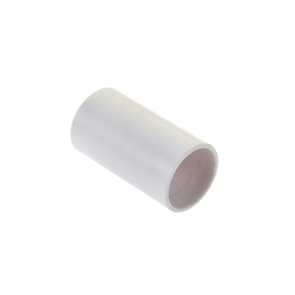 Make Overflow 22mm Straight Coupler - White - One Size