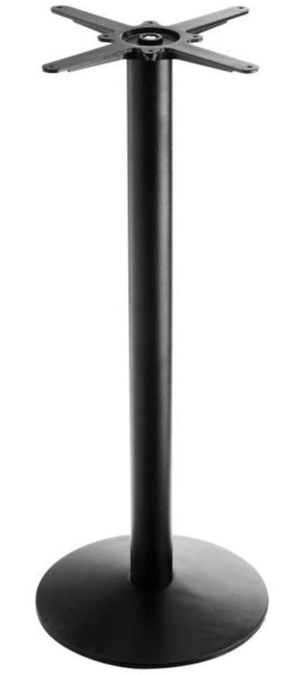 Arko Small Round Poseur Table Base Black Cast Iron | Black