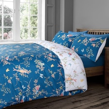 Velosso Birds Floral Duvet Cover & Pillowcase Set
