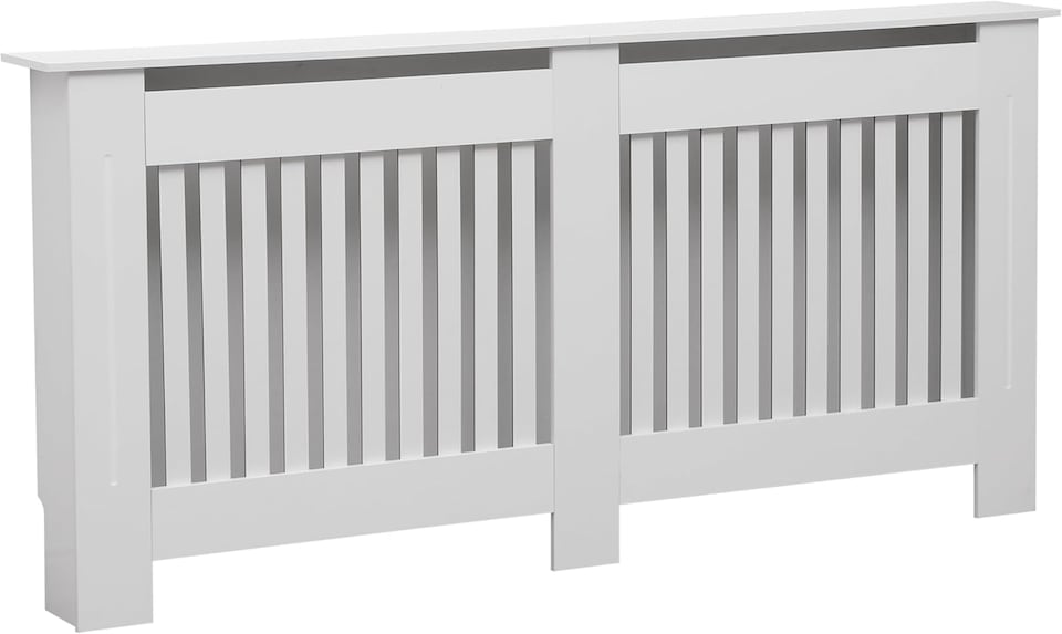 image 1 of Extra Large Radiator Cover Cabinet MDF Modern Cabinet Top Shelving Home Office Hallway