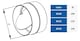 image 2 of 100mm Anti Backdraft Non-Return Pipe Connection White PVC Round Grille | White