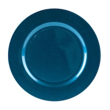 Argon Tableware Metallic Charger Plate - 33cm - Blue