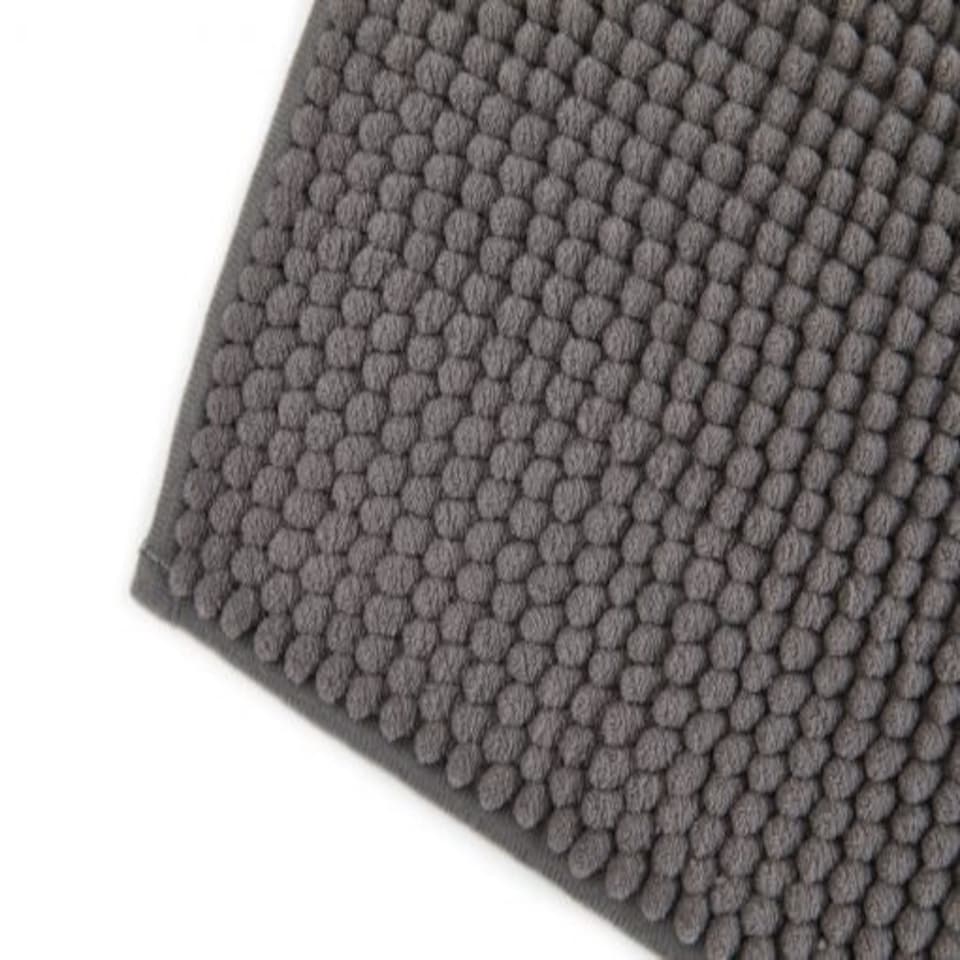 image 1 of Marlow Collection Soft Touch Non-Slip Bathroom Rug in Graphite (45cm x 75cm)