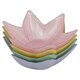 image 5 of Glass Star Shaped Nibble Bowls Decorative Serving Dishes | Multi | One of each colour (4 Set)