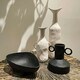 image 4 of Hestia Tapered Metal Vase with Handles  - White