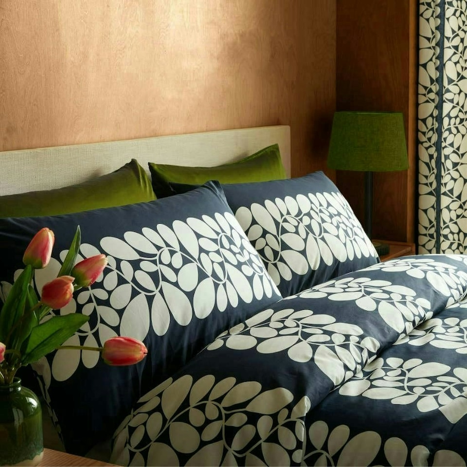 image 1 of Sycamore Stripe Duvet Cover Set - Super King - Blue