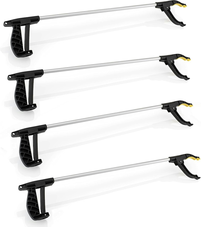 image 1 of Straame Pack of 4, Litter Picker Grab & Grip Tool