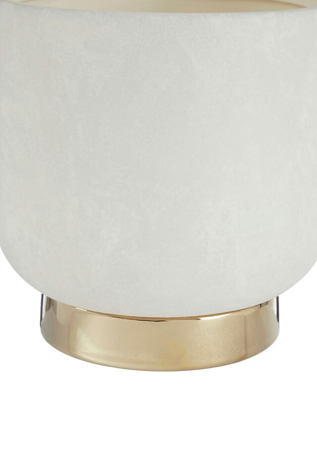 image 1 of Callie Large Ceramic Planter. White | White