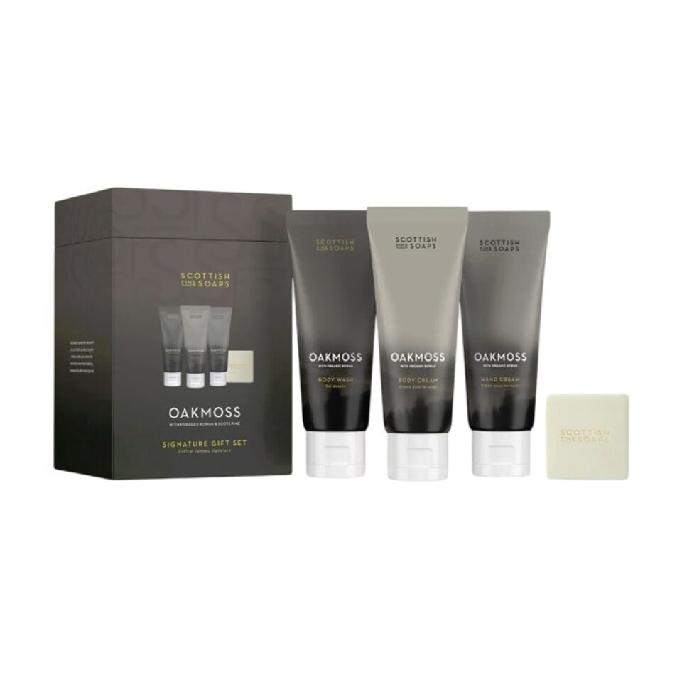 image 1 of Scottish Fine Soaps Oakmoss Signature Gift Set