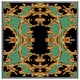 image 4 of Black & green baroque (Picutre Frame) White | XL