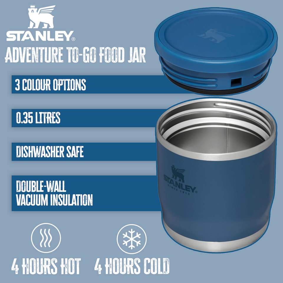 image 1 of Adventure To-Go Food Jar 0.35L Lunch Container | Black | Black