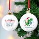 image 3 of Personalised Dinosaur 'Have a Roarsome Christmas' Bauble