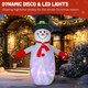 image 3 of Outsunny 8FT Christmas Inflatable Outdoor Decoration with Dynamic Disco & LED Lights, Self-Inflating Christmas Blow Up Snowman for Garden, Indoor Outdoor Home Decor