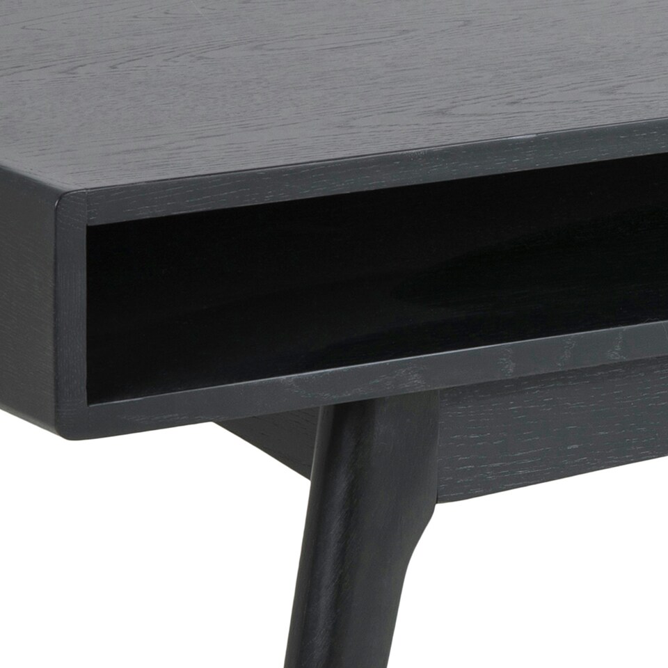image 1 of Marte Coffee Table with Open Shelf in Black
