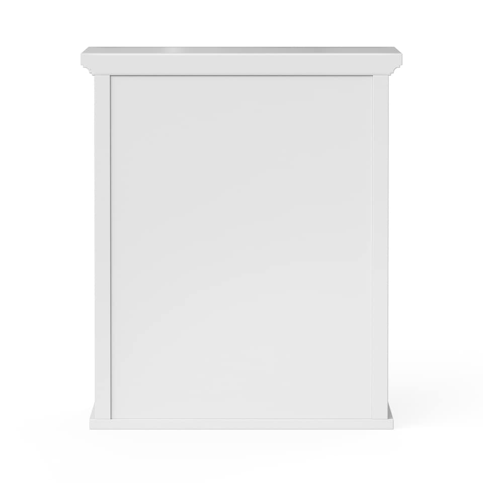 image 1 of Teamson Home Wooden Bathroom Wall Cabinet 2 Doors White