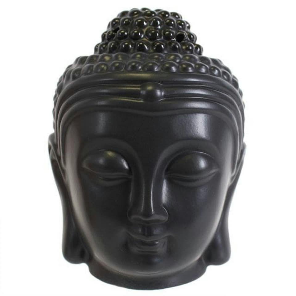 Something Different Buddha Head Oil Burner - Black - One Size