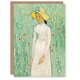 image 1 of Vincent van Gogh Art Card Girl in White Floral Portrait