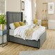 image 2 of Harry Linen King Bed Frame - Charcoal